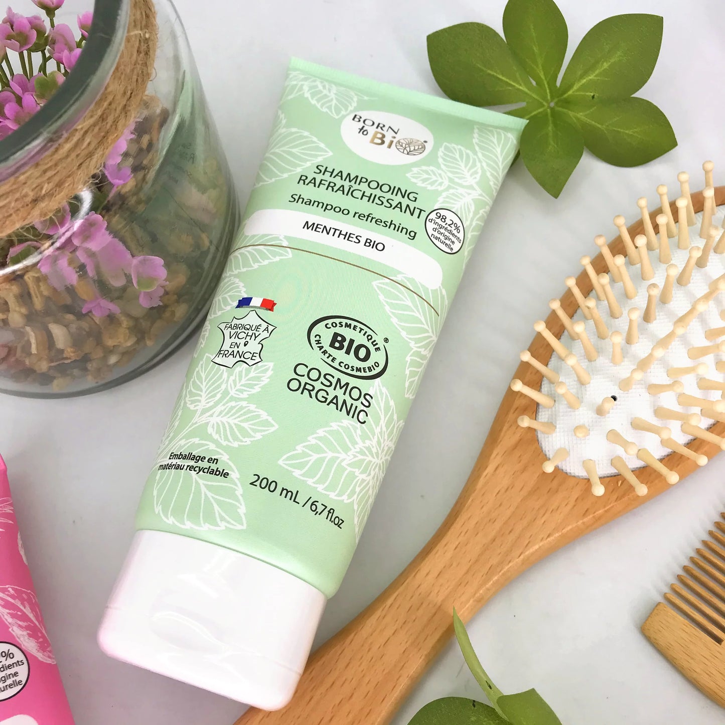 Shampooing Rafraîchissant Menthe Verte - Certifié Bio-2