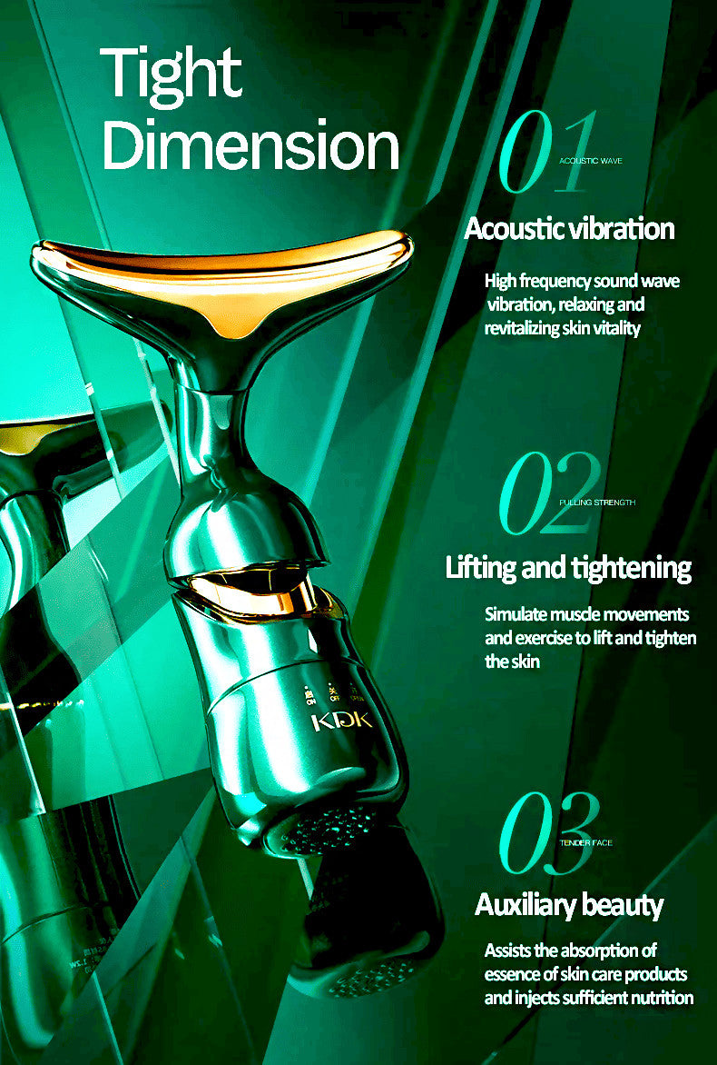 DELPHY - Triple heads facial massager - high vibration lifting-2